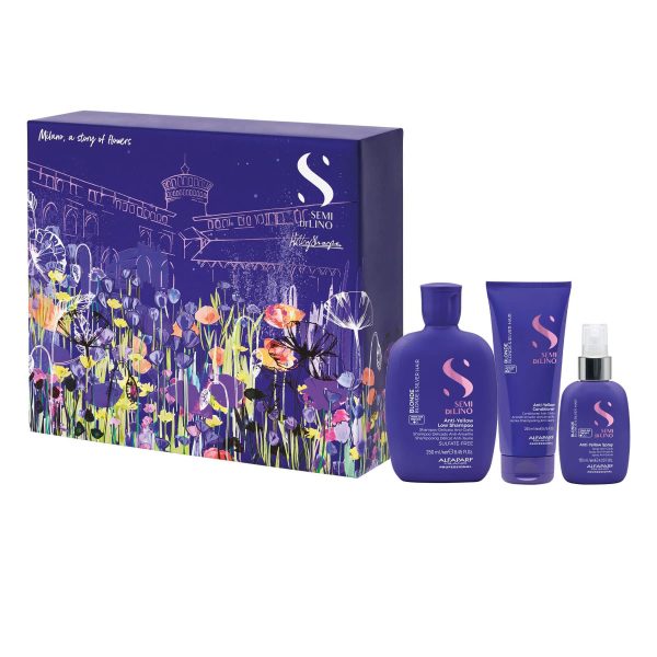 Alfaparf Semi Di Lino Blonde Anti-Yellow Holiday Kit