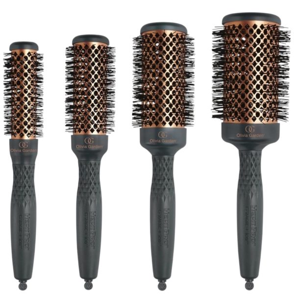 Olivia Garden Heat Pro Iron Grey – Termalna četka za feniranje