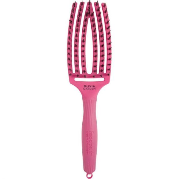 Olivia Garden Fingerbrush Care Iconic Hot Pink M – Profesionalna četka za kosu (srednja veličina)
