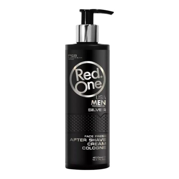 Red One Men Silver After Shave Cream Cologne 400ml