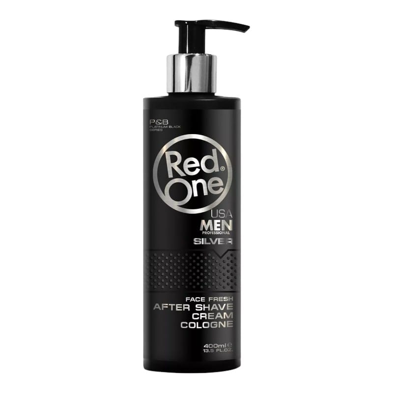 Red One Men Silver After Shave Cream Cologne 400ml