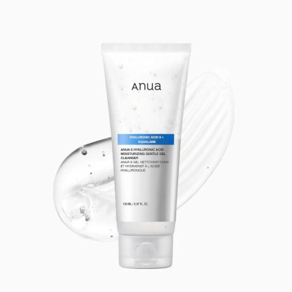 ANUA 8 Hyaluronic Acid + Squalane Hydrating Gentle Gel Cleanser 150ml