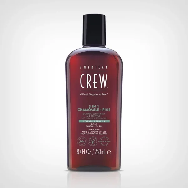 American Crew 3in1 Relaxing (Kamilica + Bor) - Šampon, Kondicioner i Losion