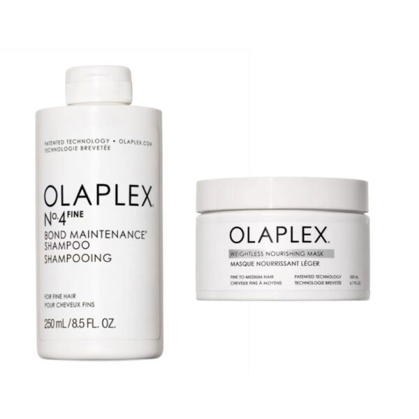 Olaplex Fine Routine for Thin Hair (No.4 Fine + Nourishing Mask)