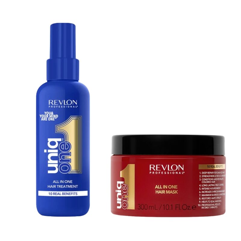 Revlon Uniq One Mask + Mental Health Hair Treatment Combo Pack (300ml+150ml)